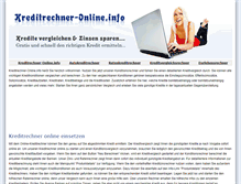 Tablet Screenshot of kreditrechner-online.info